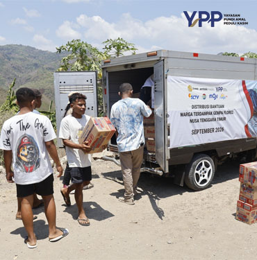 YPP Emtek Media Jangkau Manggarai Timur Salurkan Bantuan Gempa deiyai dan Layanan Psikososial Anak